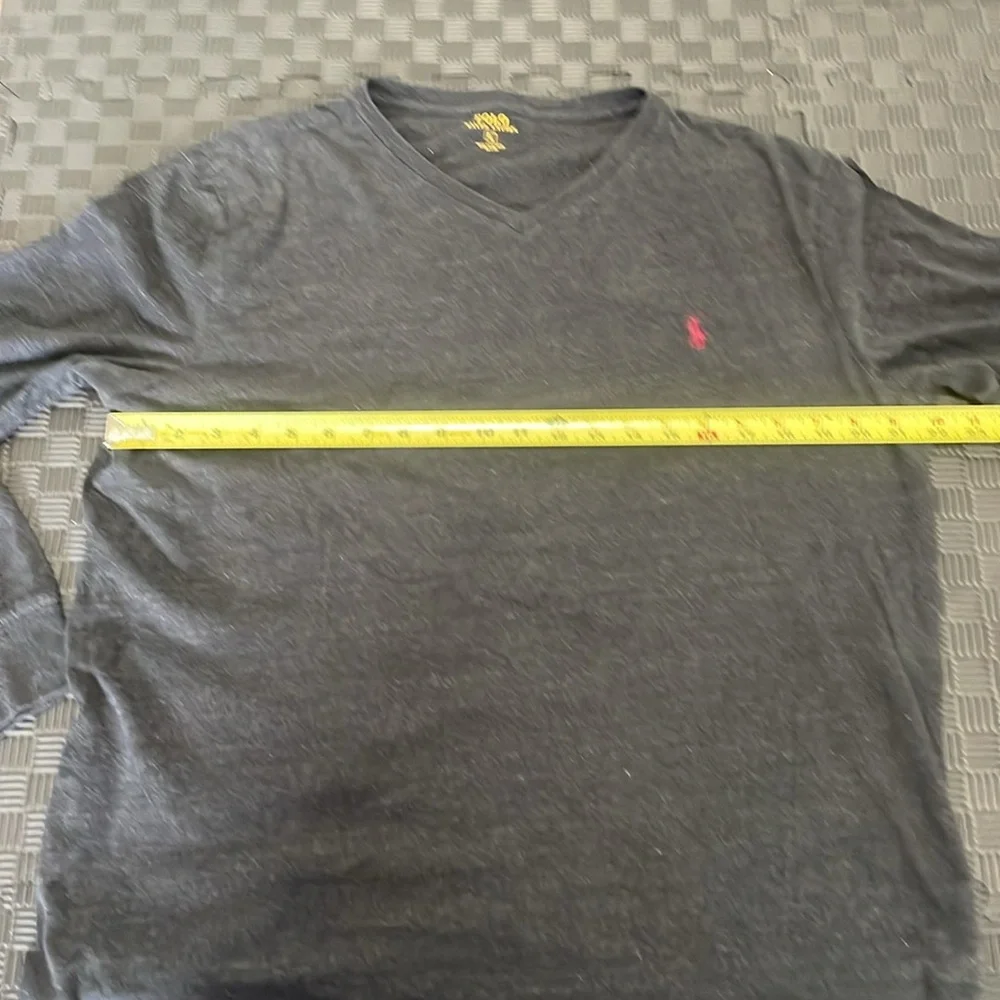 Polo by Ralph Lauren gray long sleeve size large with a v neck